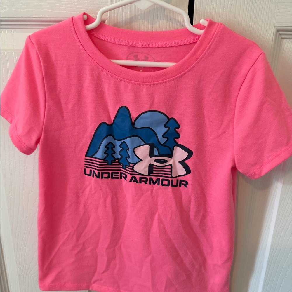 Under Armour Pink and Blue Short Sleeve Tees